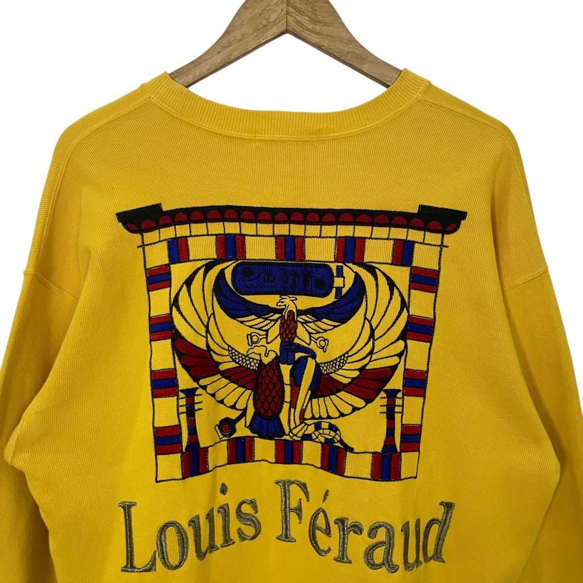 Louis Feraud Vintage Louis Feraud Embroidery Big Logo Sweatshirt Size US M / EU 48-50 / 2 - 2 Thumbnail