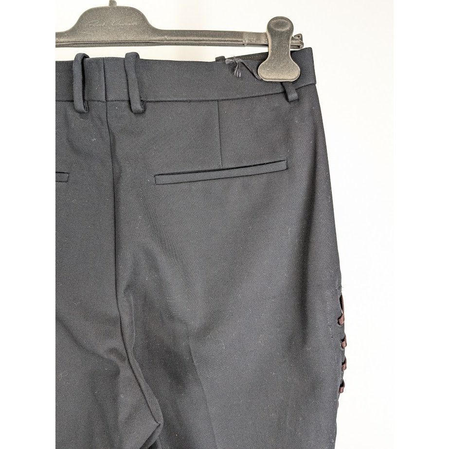 Bottega Veneta o1rshd1 Double Cotton Canvas Trousers in Black Size US 34 / EU 50 - 17 Thumbnail