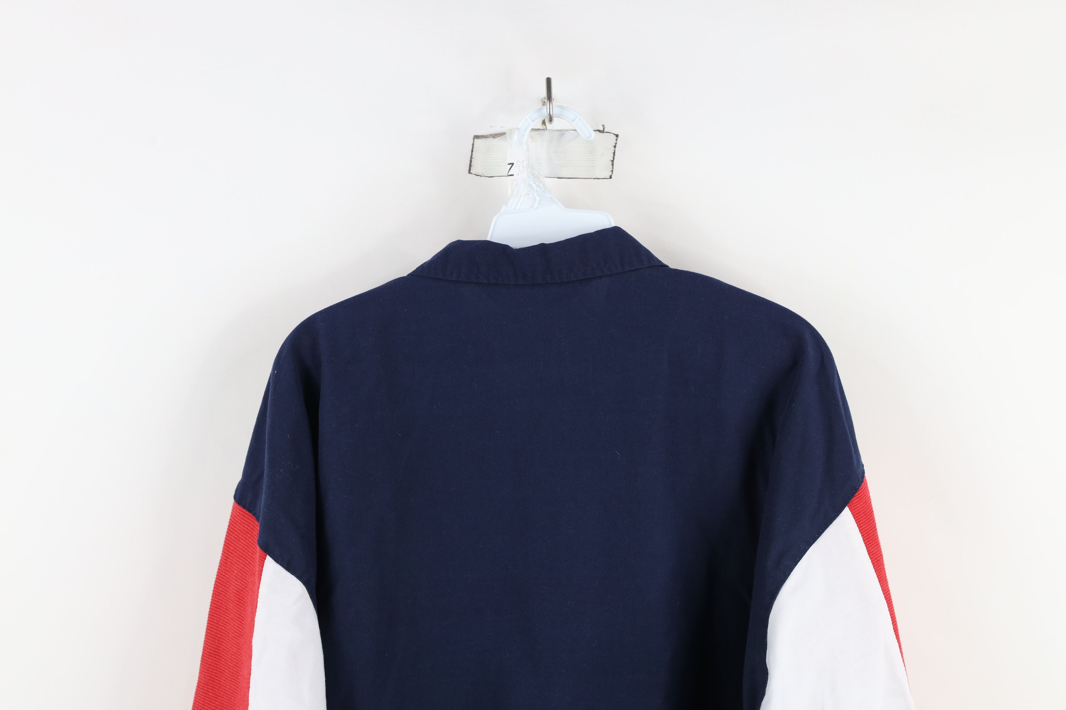 Vintage Vintage 90s Streetwear Block Collared Pullover Polo Shirt Size US L / EU 52-54 / 3 - 10 Thumbnail