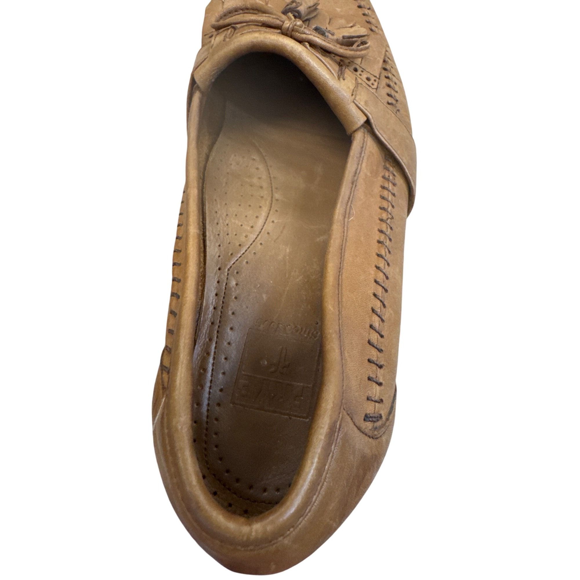 Frye Frye Mens Brown Leather Tassel Slip-On Loafers Size 12D Size US 12 / EU 45 - 10 Thumbnail