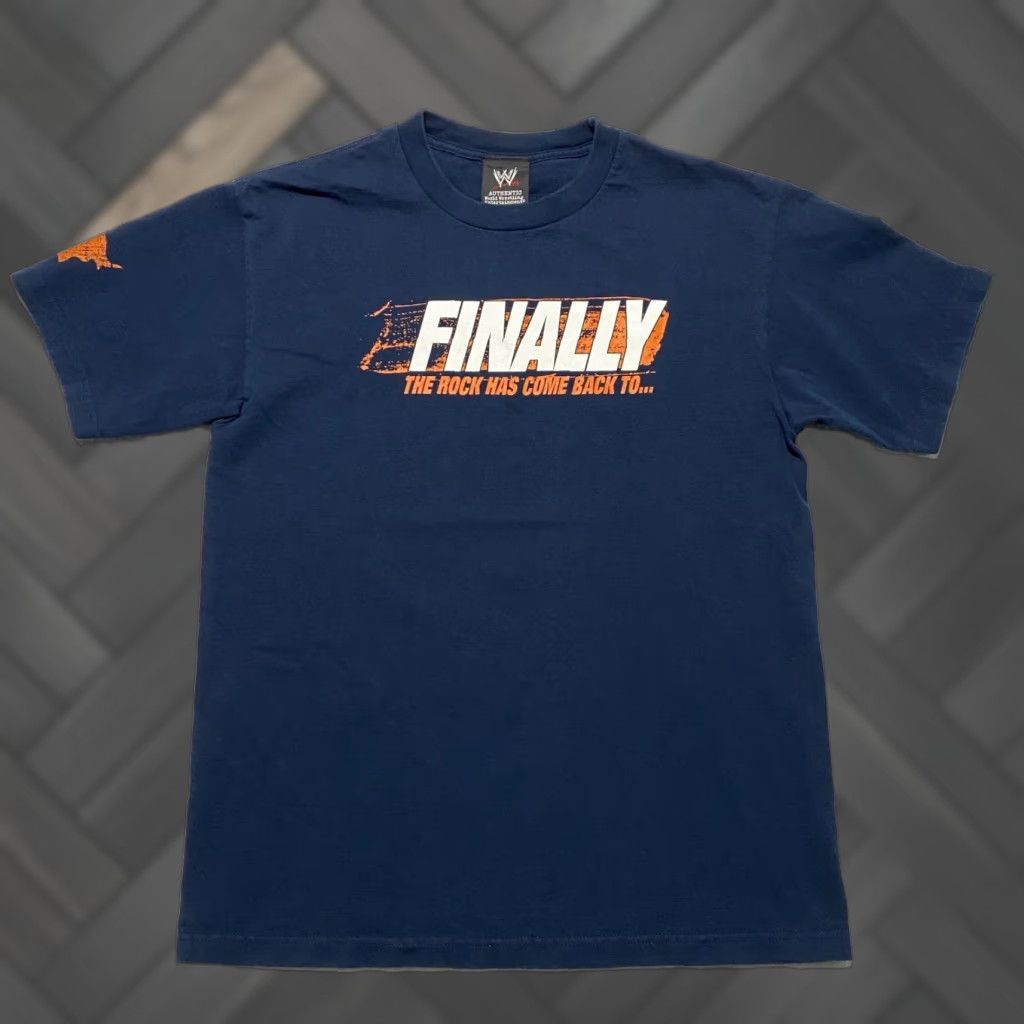 Vintage WWE Authentic The Rock Chicago Electrified 2011 Navy Blue T-Shirt Mens L Size US L / EU 52-54 / 3 - 1 Thumbnail