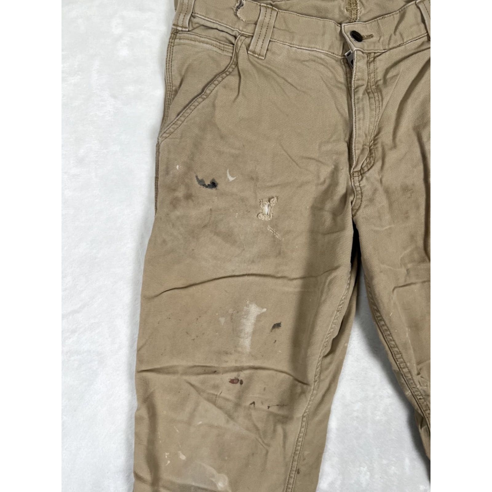 Carhartt Carhartt Pants 30x32 Beige Relaxed Fit Workwear Stain Distressed Vintage No N/A Size US 30 / EU 46 - 2 Thumbnail