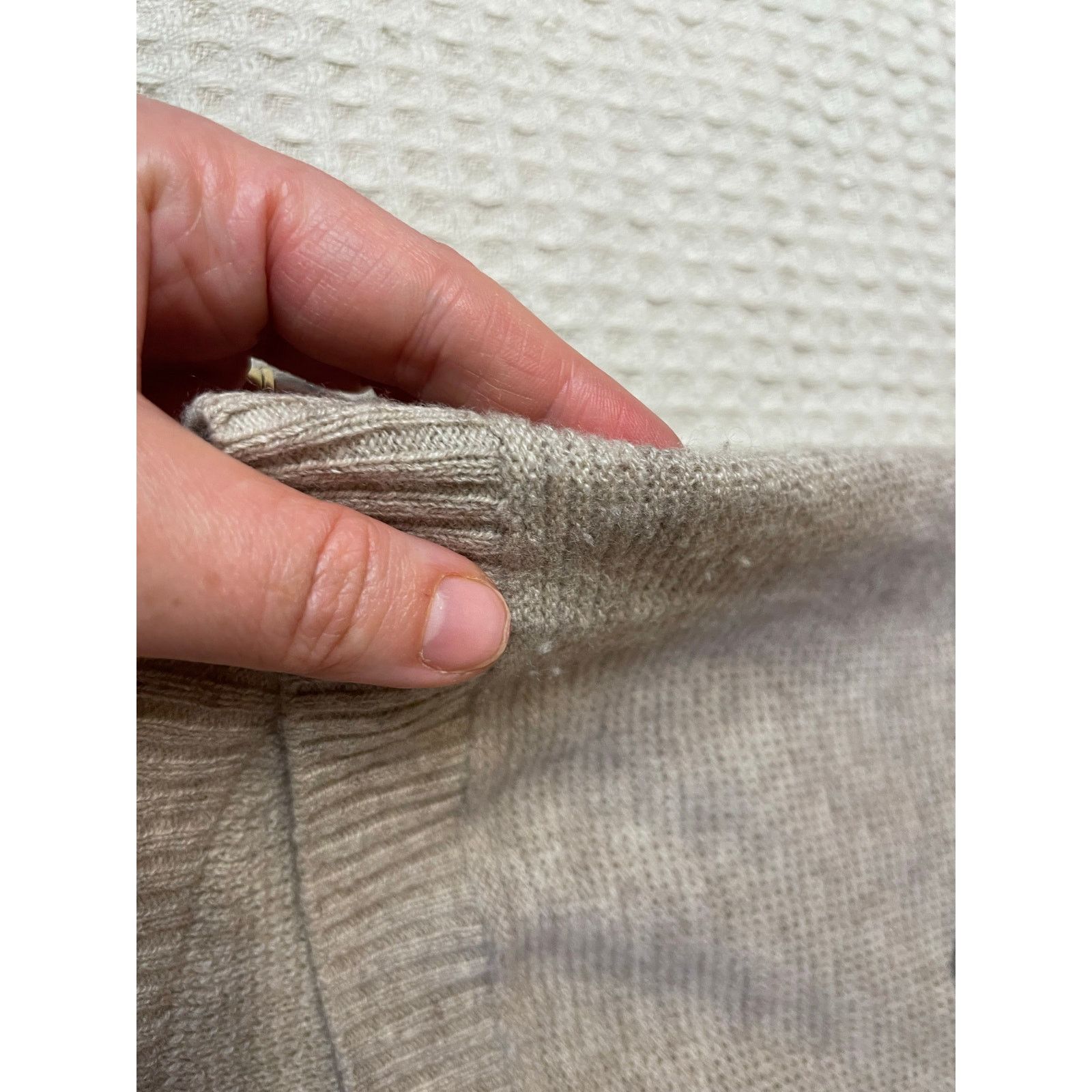 Other Philippe Le Bac Cashmere Gray Asymmetrical Hem Knit Sweater Size L / US 10 / IT 46 - 7 Thumbnail