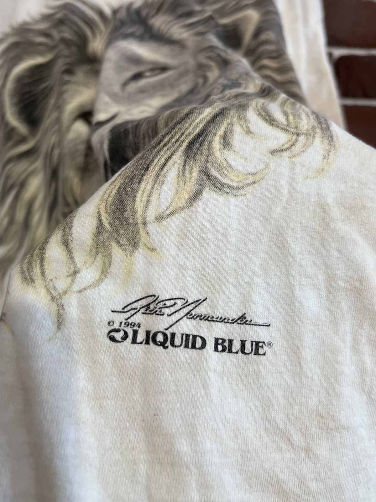 Liquid Blue VINTAGE 1994 LIQUID BLUE Lion ALL OVER PRINT TEE Art Hype Size US XL / EU 56 / 4 - 5 Thumbnail