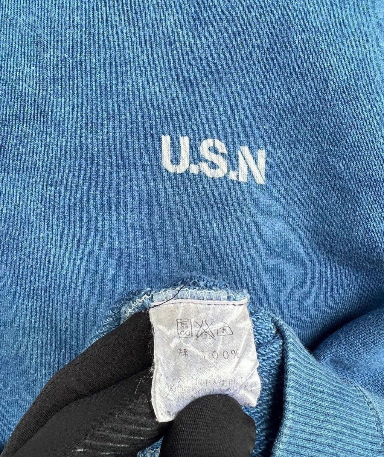 Avirex Vintage 90s USN Avirex Spellout Sweatshirt Crewneck Large Size US L / EU 52-54 / 3 - 4 Thumbnail