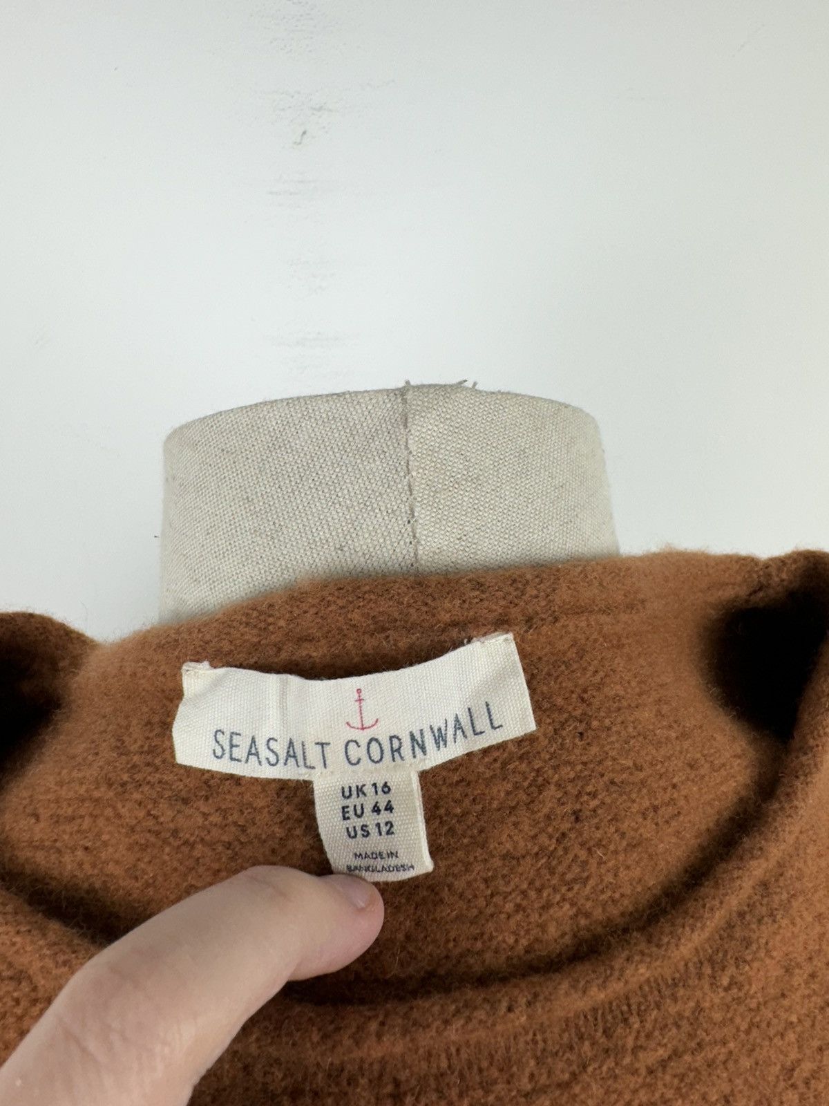 Designer Women’s Seasalt Cornwall Wool Sweater size 12 Size XL / US 12-14 / IT 48-50 - 4 Thumbnail
