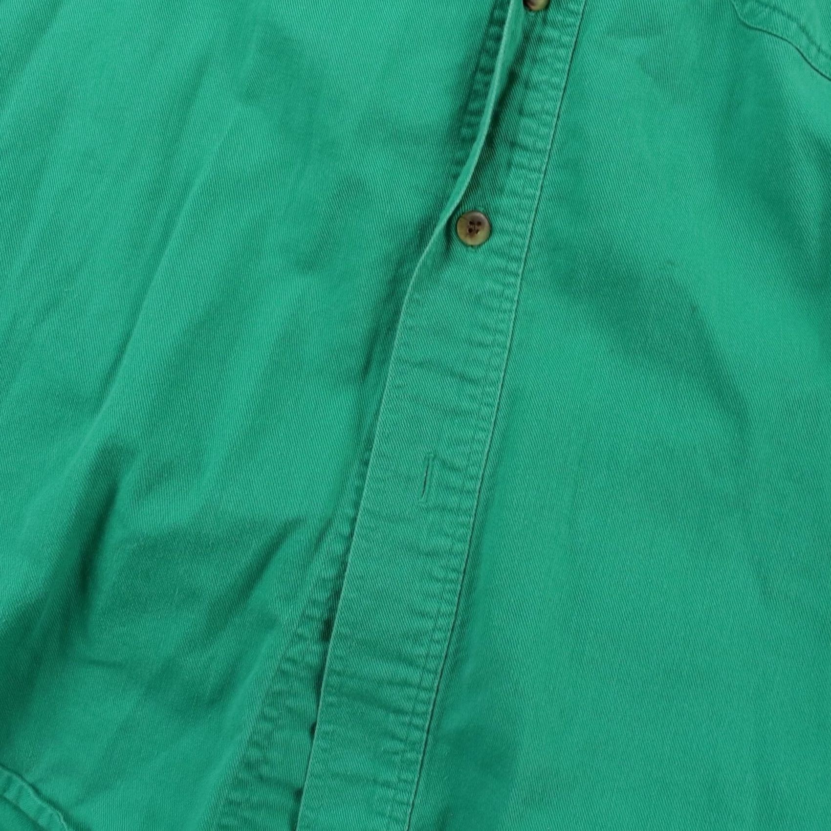 Bugle Boy VINTAGE Bugle Boy Shirt XL Green Embroidered Button-Up Short Sleeve Mens 80s 90s 00s Grunge Size US XL / EU 56 / 4 - 4 Thumbnail