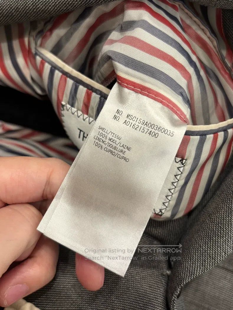 Thom Browne Thom Browne Grey Jacket Size US S / EU 44-46 / 1 - 6 Thumbnail