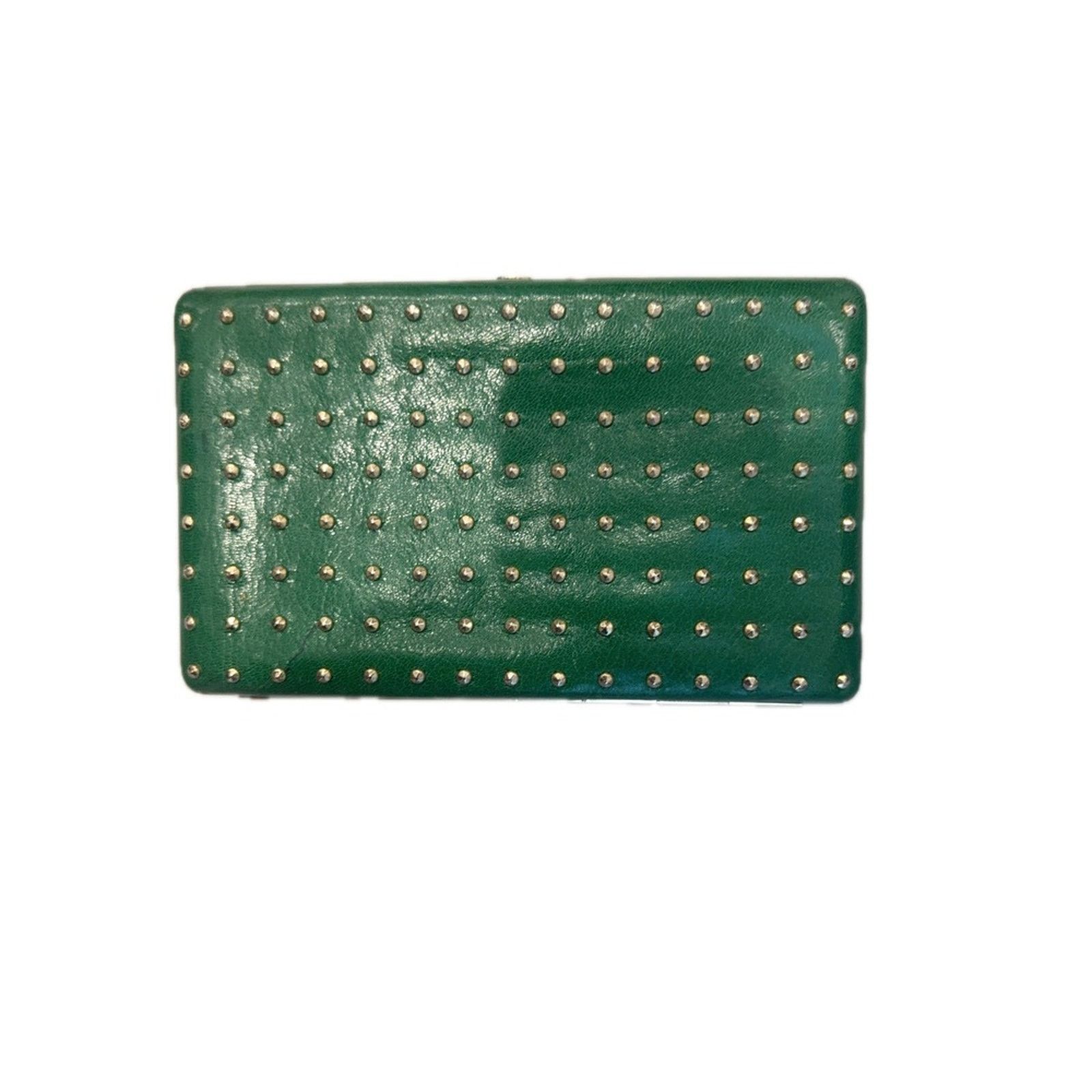 Rebecca Minkoff Rebecca Minkoff Green Studded Clutch Wallet Organizer Purse Size ONE SIZE - 1 Thumbnail