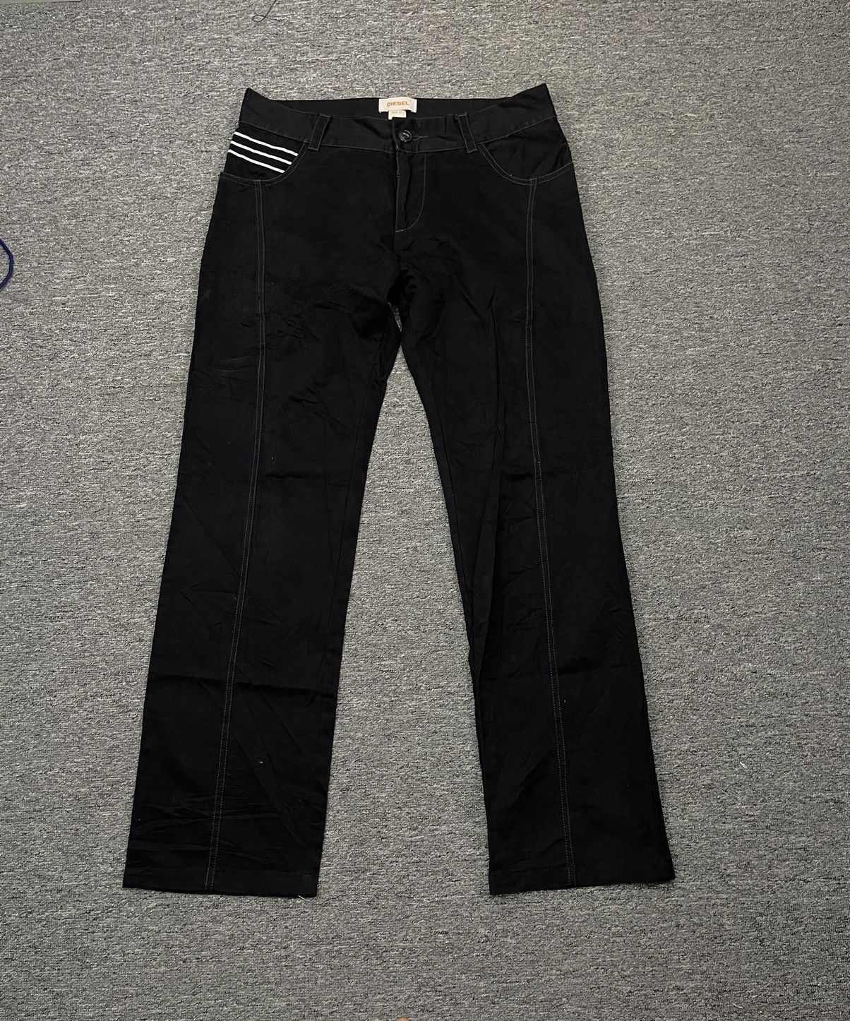 Diesel Diesel Relaxed Stretch Pants Black Trousers Size 32 Size US 32 / EU 48 - 1 Thumbnail