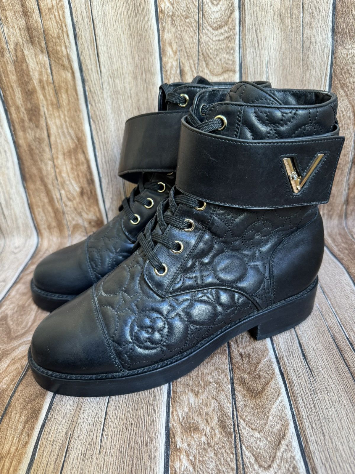 Louis Vuitton Wonderland embossed monogram boots Size US 7 / IT 37 - 8 Thumbnail