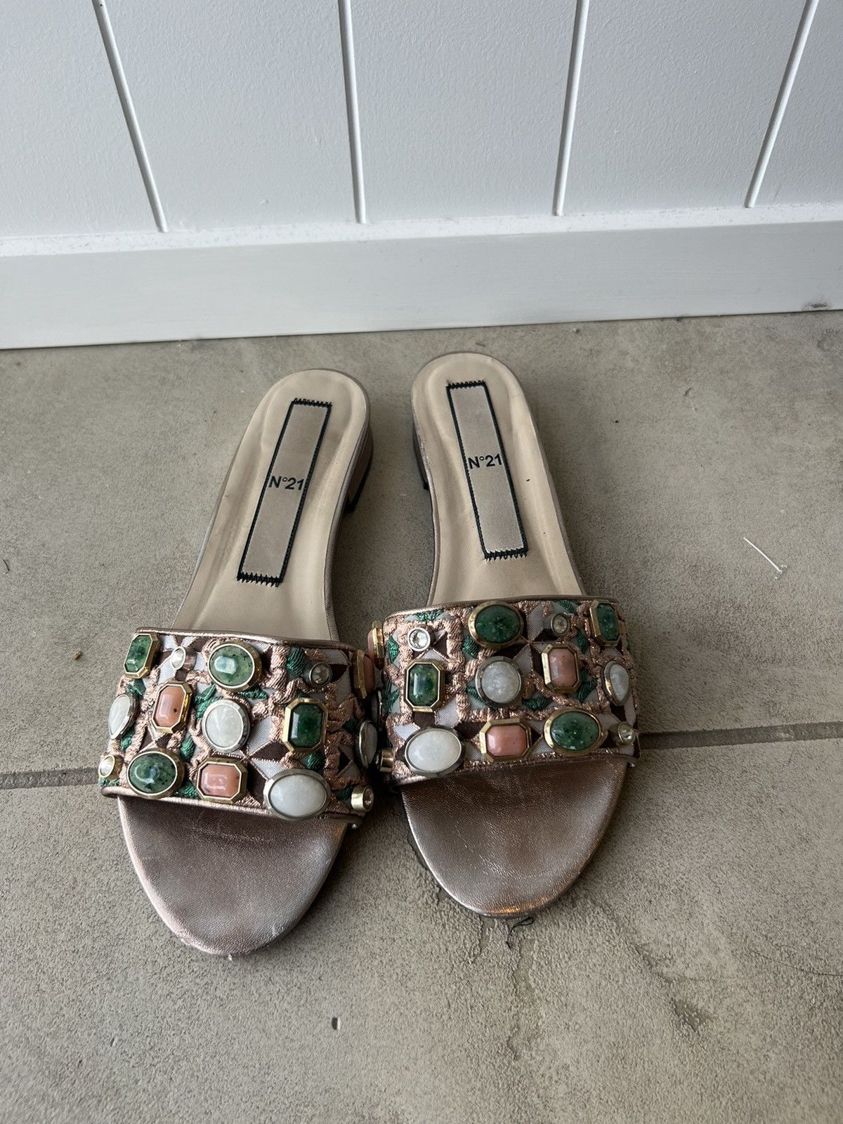 No. 21 No. 21 Numéro Ventuno Jewel Sandals Made in Italy Size 41 Size US 11 / IT 41 - 1 Thumbnail