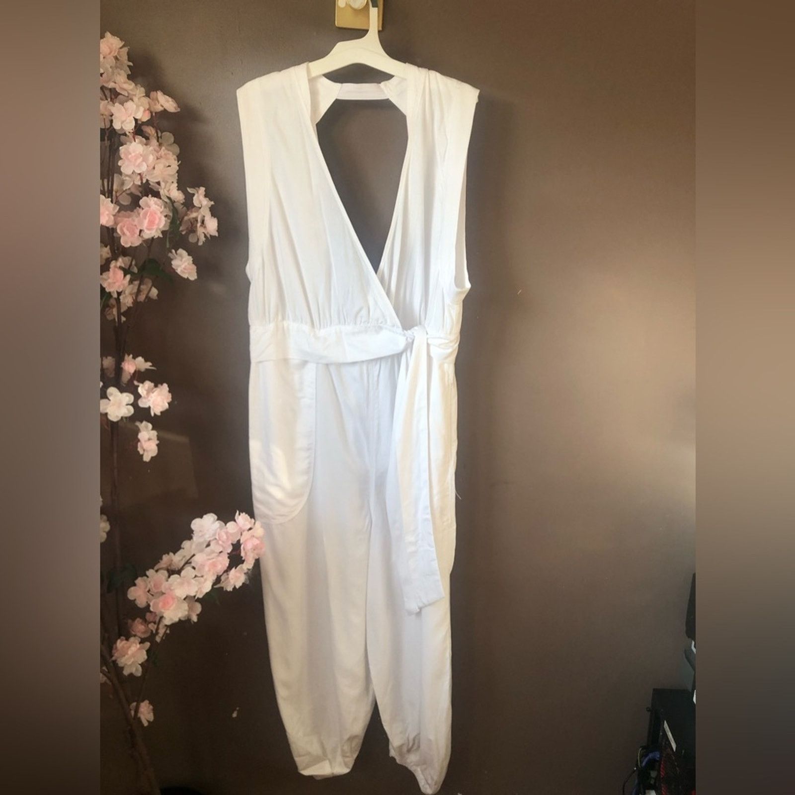 Free People White romper jumper one piece set Size 25" / US 0 / IT 36 - 3 Thumbnail