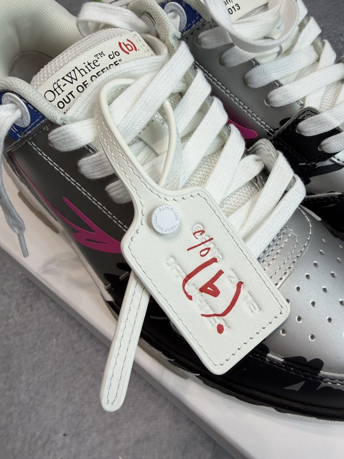(B).Stroy × Off-White Off-White x Bstroy Out Of Office Sneakers Size US 8 / IT 38 - 9 Thumbnail