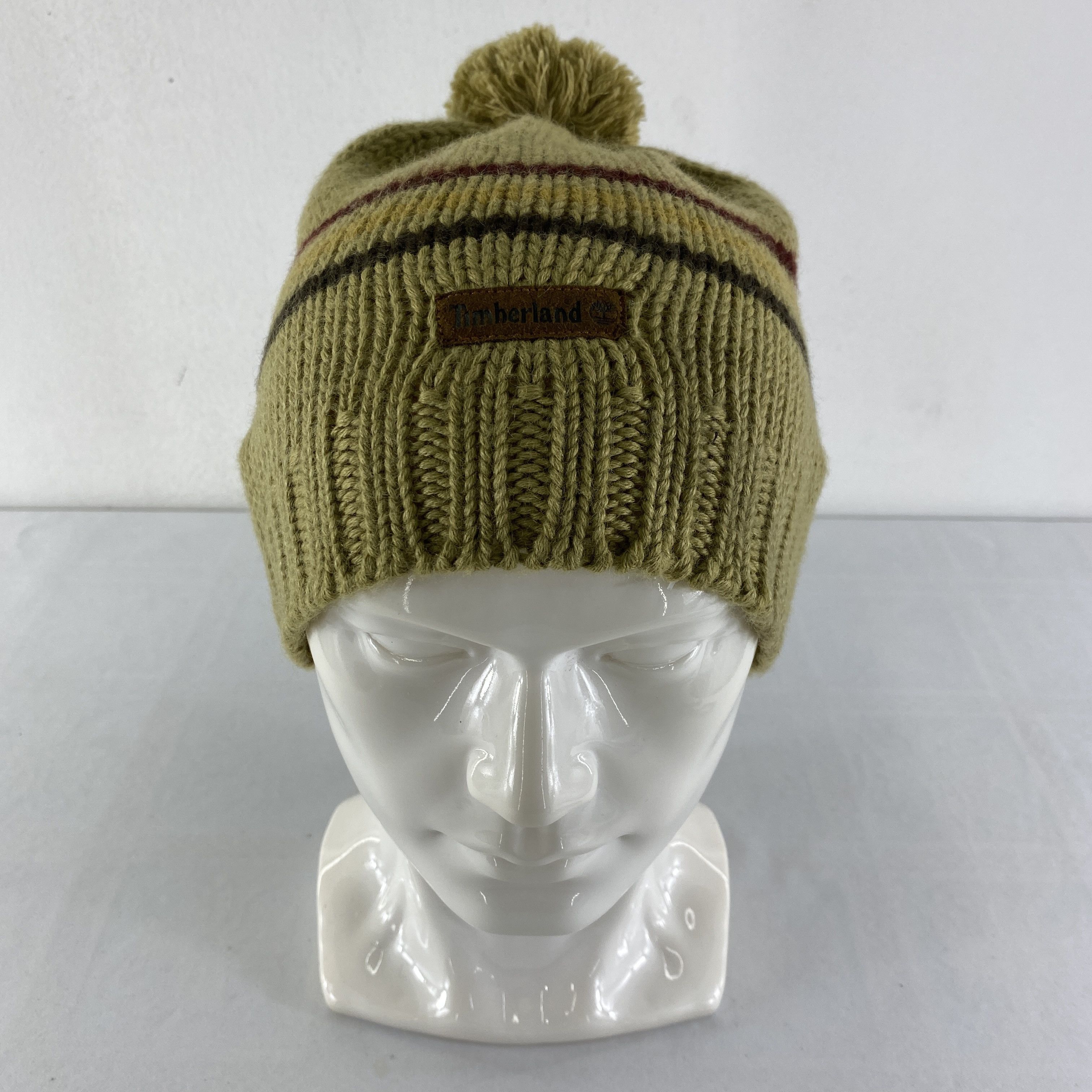 Timberland Timberland Double Stripes Design Snow Cap Hat Beanie -BN567 Size ONE SIZE - 1 Thumbnail
