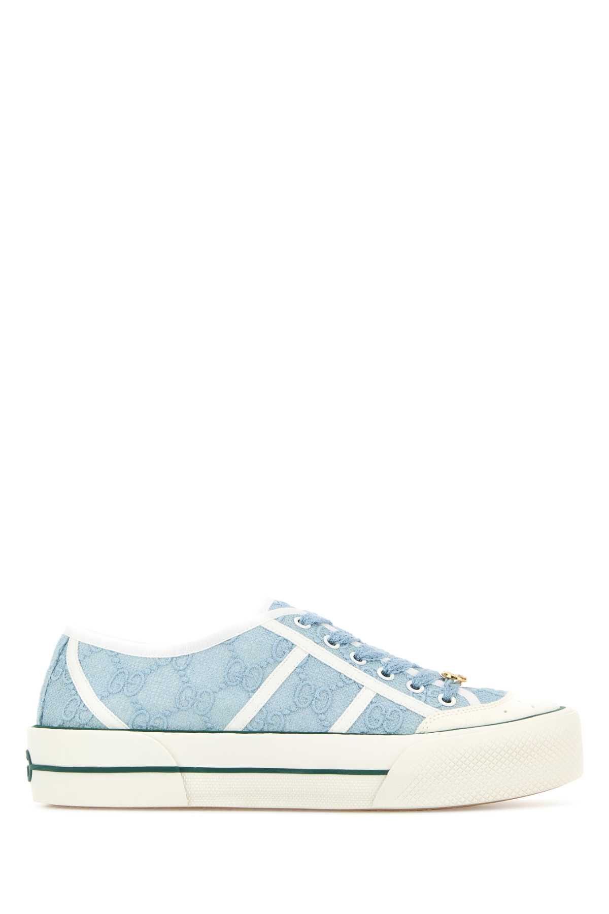 Gucci Light Blue Lace Sneakers Size US 10 / IT 40 - 1 Thumbnail