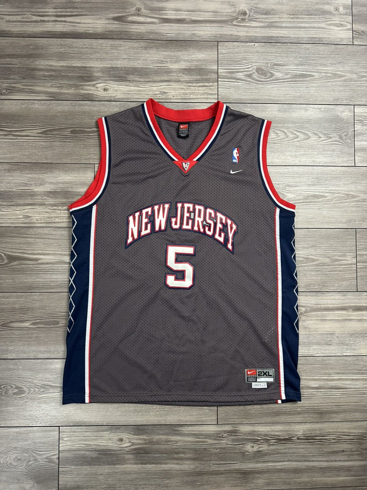 NBA Vintage New Jersey Nets Jason Kidd Nike Jersey Size US XXL / EU 58 / 5 - 1 Thumbnail