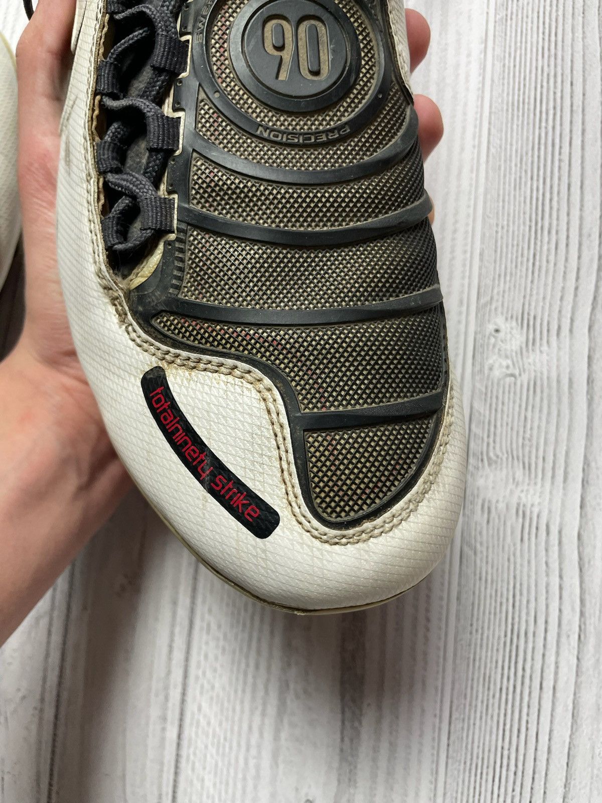 Nike × Vintage Vintage Nike total 90 boots white soccer boots Size US13 Size US 13 / EU 46 - 11 Thumbnail