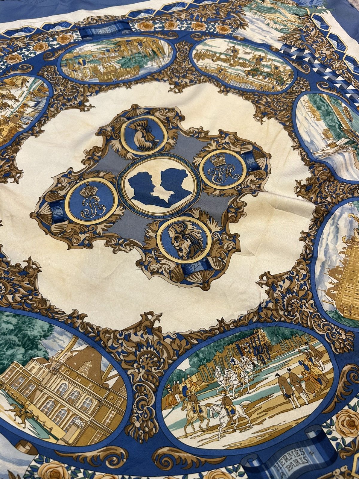 Hermes Vintage Hermes L'entente cordiale silk scarf Size ONE SIZE - 4 Thumbnail