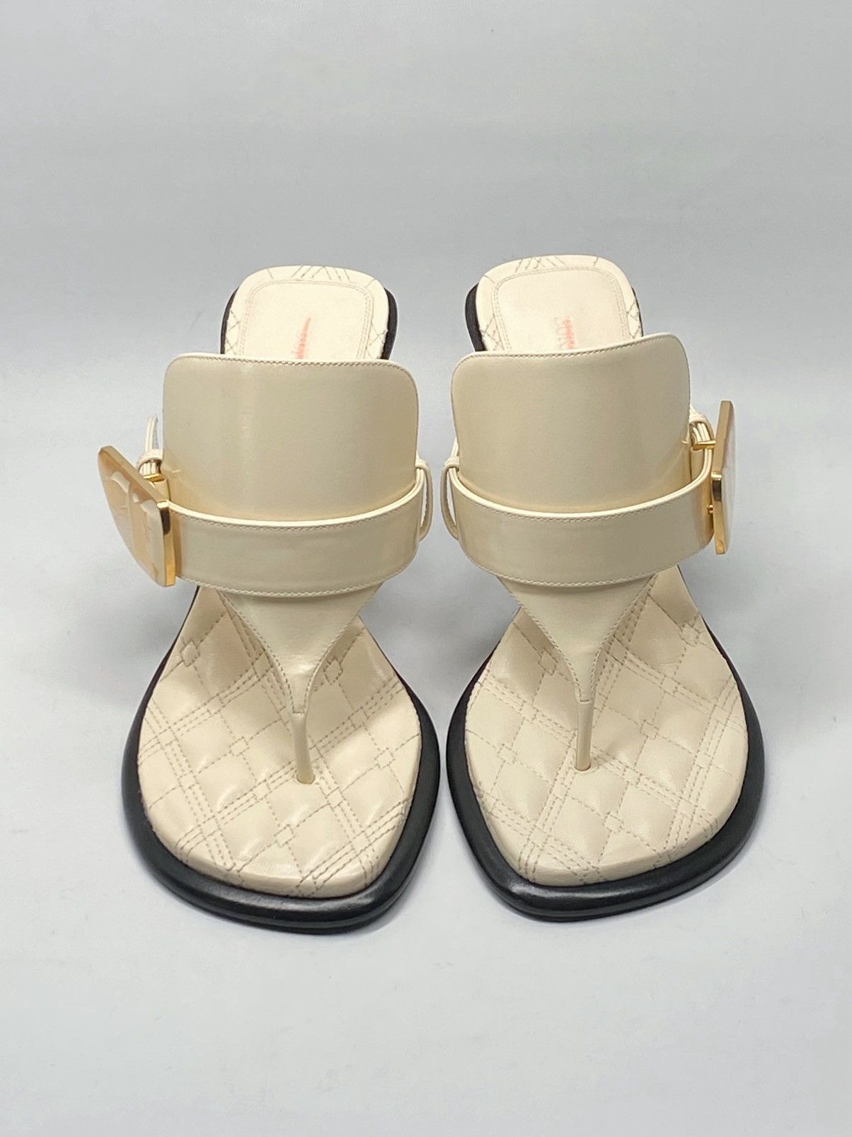 Burberry Burberry 100mm Bay leather mules size 36 Size US 6 / IT 36 - 3 Thumbnail