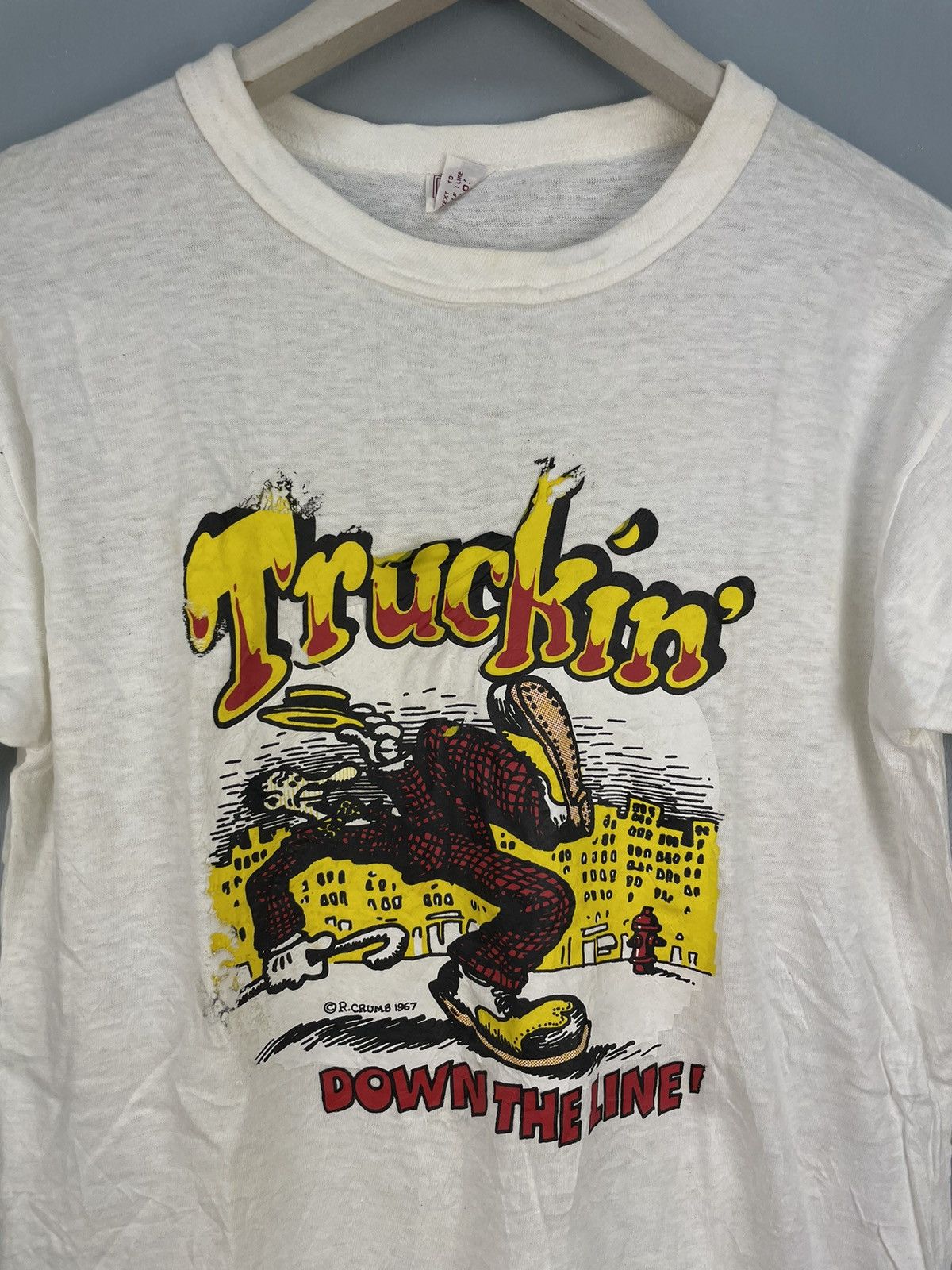 Vintage Vintage 60s R.Crumb truckin t shirt Size US M / EU 48-50 / 2 - 3 Thumbnail