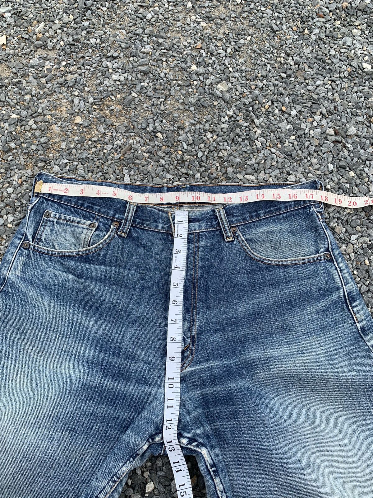Kapital VINTAGE LEVI'S 503 SELVEDGE FADED LOOSE DSITRESSED DENIM Size US 36 / EU 52 - 17 Thumbnail