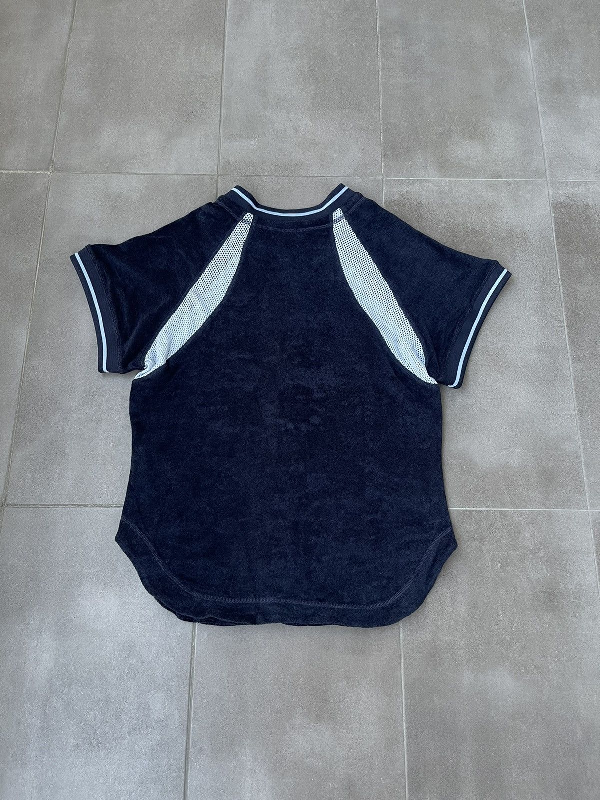 Saul Nash !DS! SS23 Saul Nash Big Logo Navy Paneled Zipped Top Size US L / EU 52-54 / 3 - 13 Thumbnail