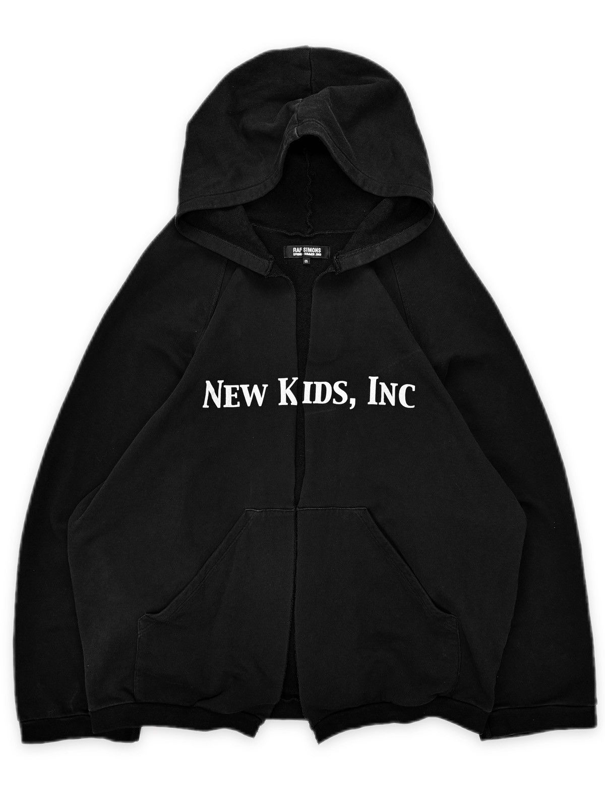Raf Simons SS03 Raf Simons ‘New Kids Inc’ Consumed Split Raglan Hoodie Size US XXL / EU 58 / 5 - 1 Thumbnail