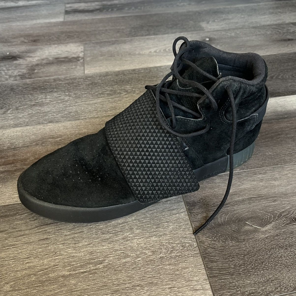 Adidas adidas Tubular Invader Strap Triple Black Sneakers BB1169 Size US 13 / EU 46 - 10 Thumbnail