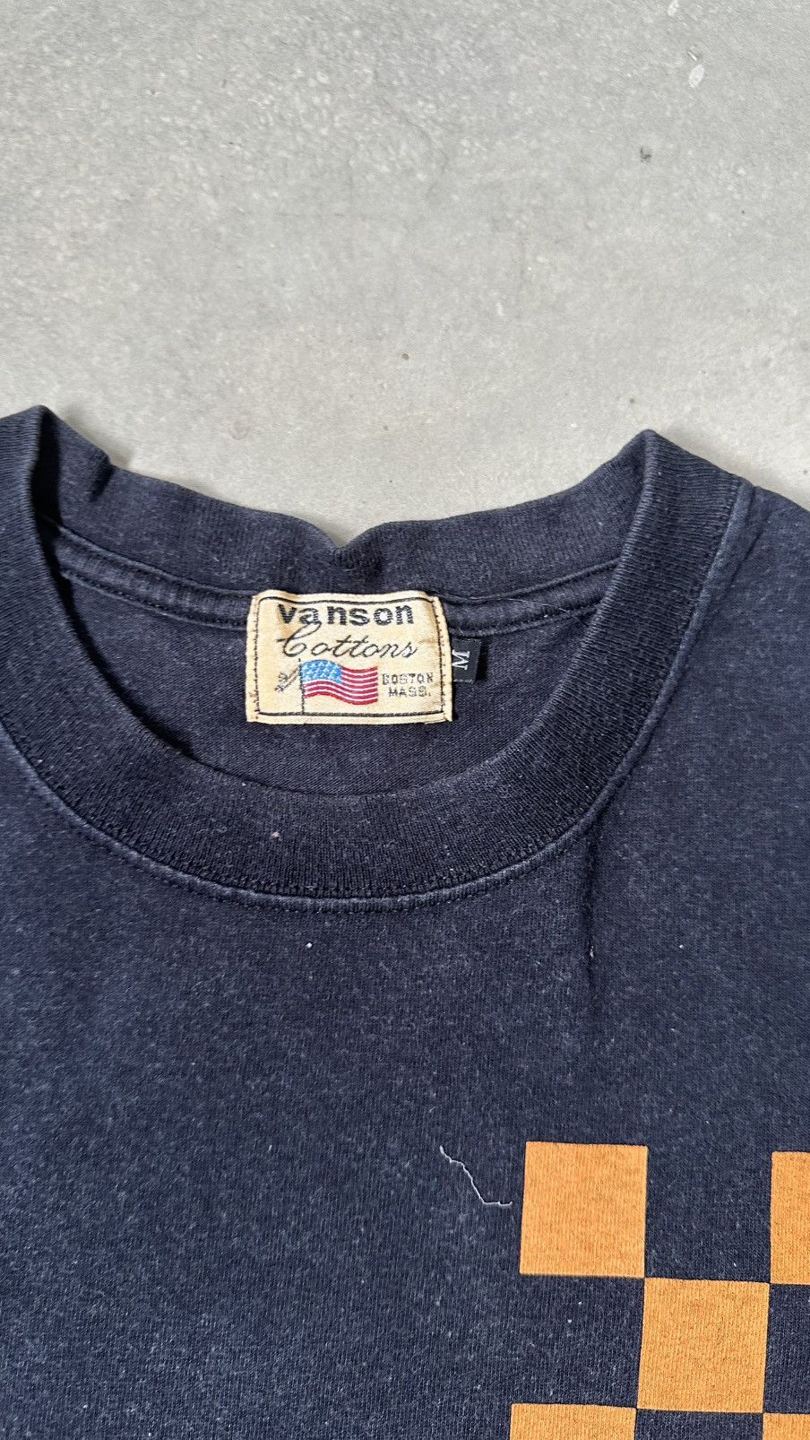 Vanson Leathers VINTAGE VANSON WELLFADED TEE Size US M / EU 48-50 / 2 - 4 Thumbnail