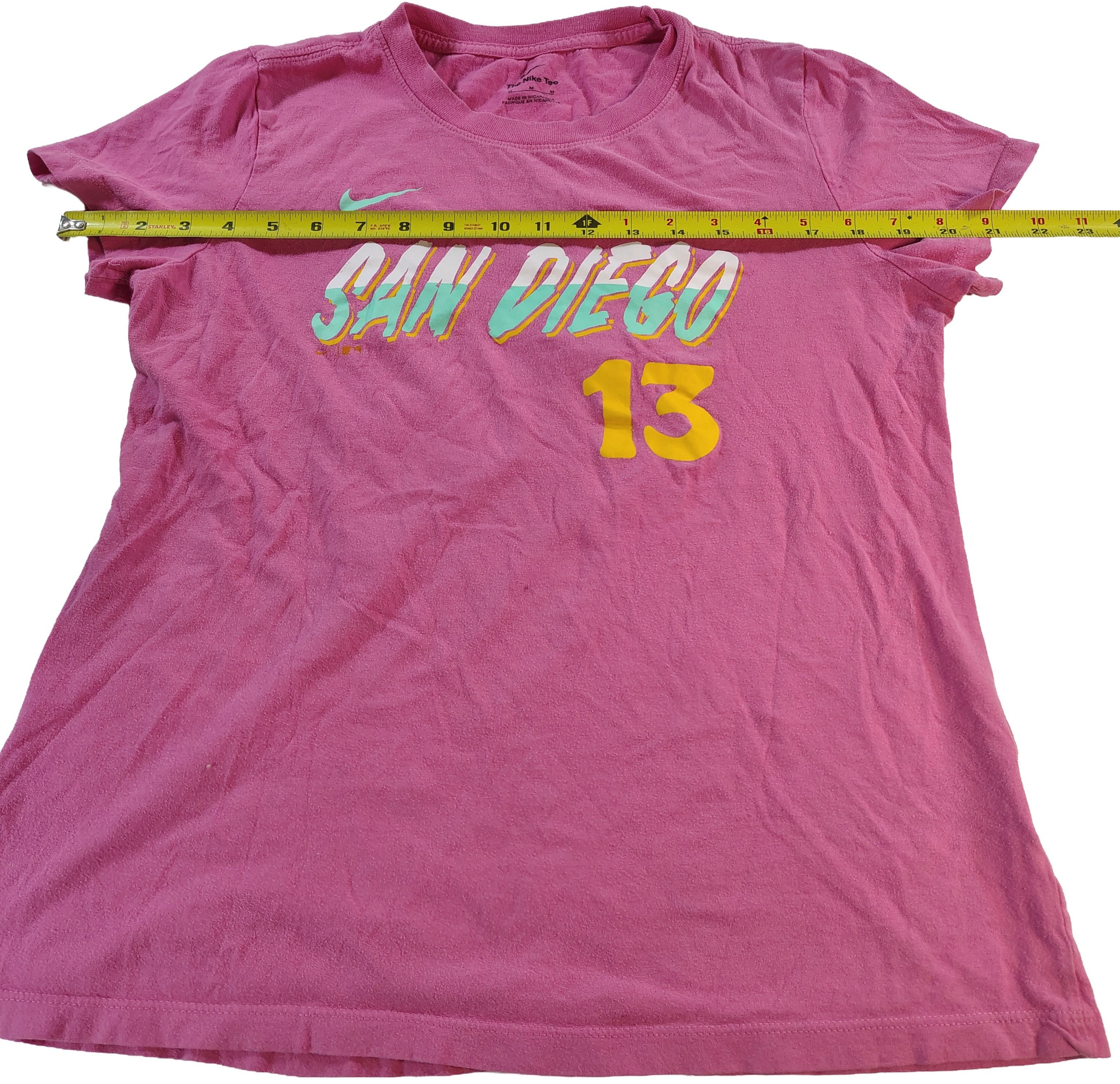 Nike Women's Nike San Diego "#13 Machado Graphic T-Shirt Size M / US 6-8 / IT 42-44 - 4 Thumbnail