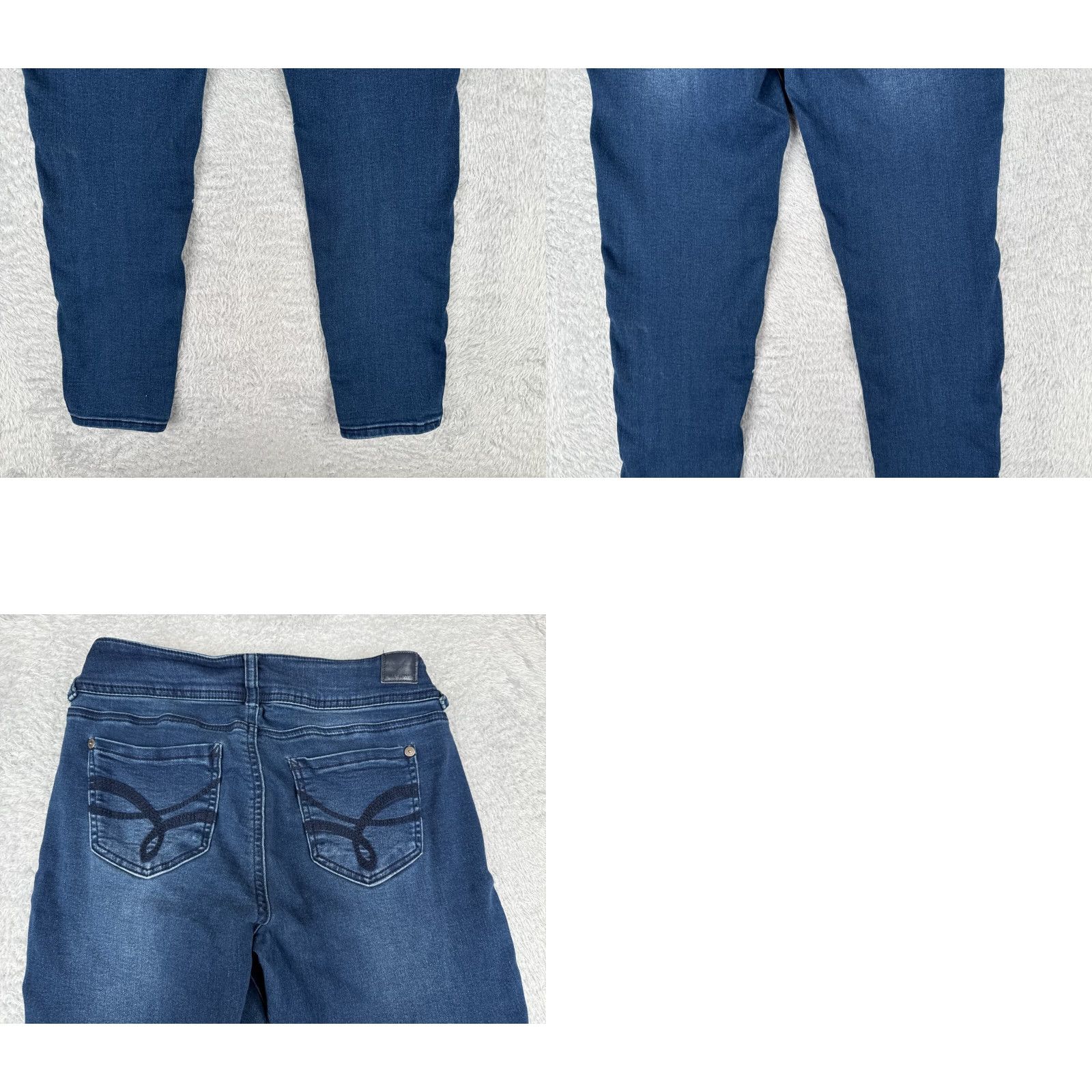 Vintage Wallflower Jeans Juniors 9 Blue Denim Insta Soft Ultra Skinny Low Rise 27x28 Size 30" / US 8 / IT 44 - 10 Thumbnail