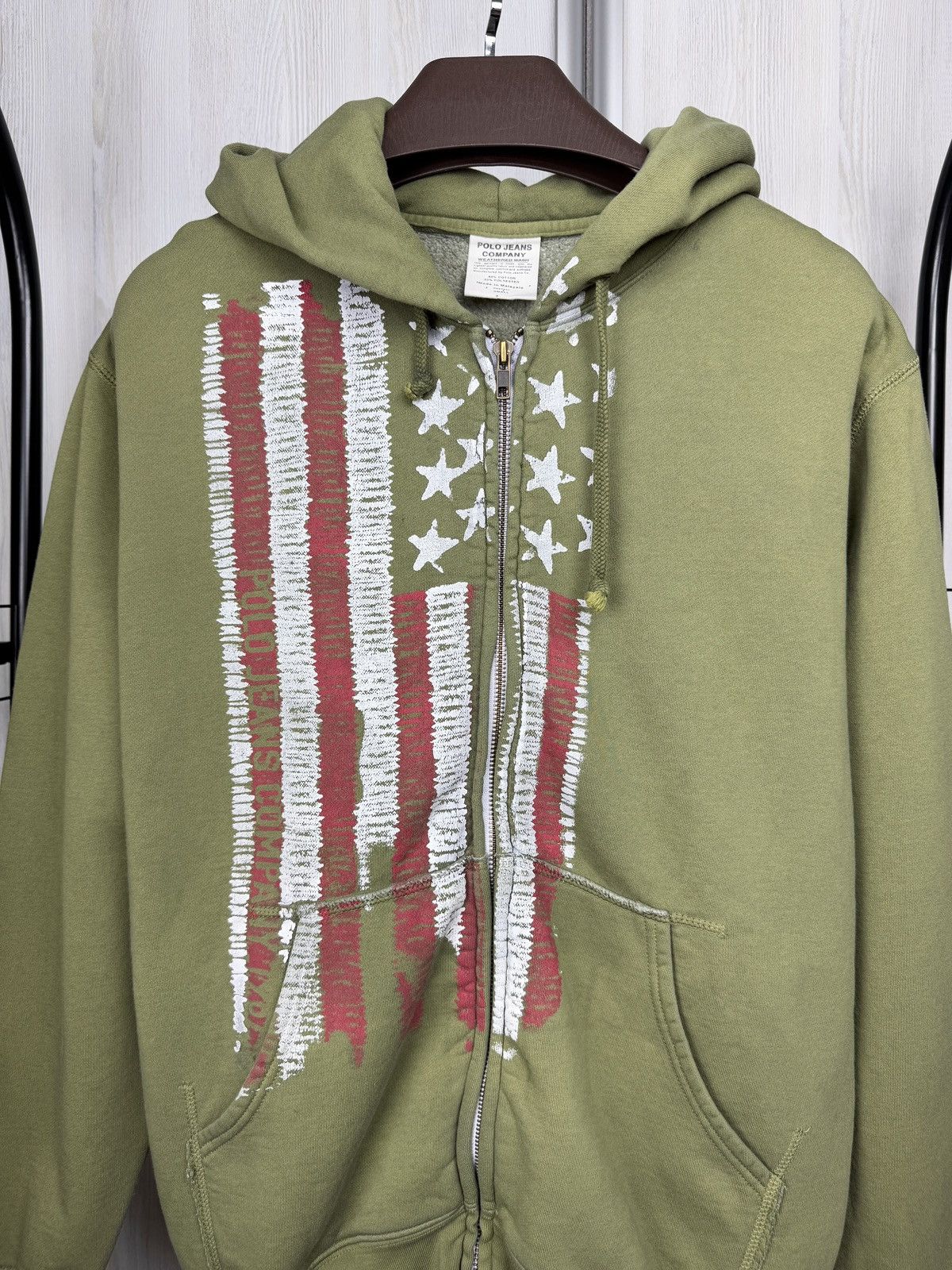 Polo Ralph Lauren Polo Jeans Company Ralph Lauren green american flag hoodie Size US S / EU 44-46 / 1 - 3 Thumbnail