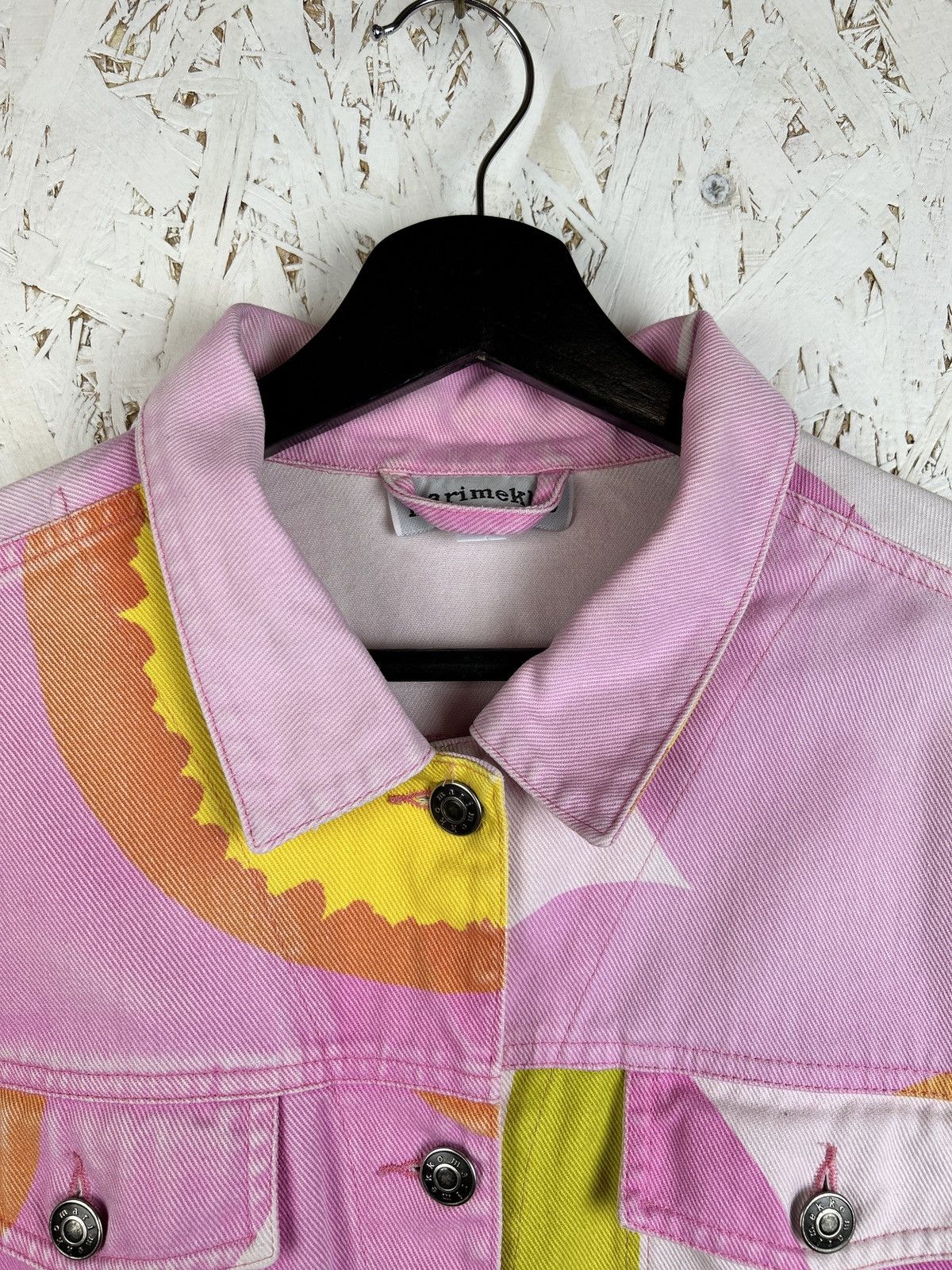 Marimekko Vintage Marimekko Unikko Jeans Denim Flower Jacket 42 Size M / US 6-8 / IT 42-44 - 2 Thumbnail