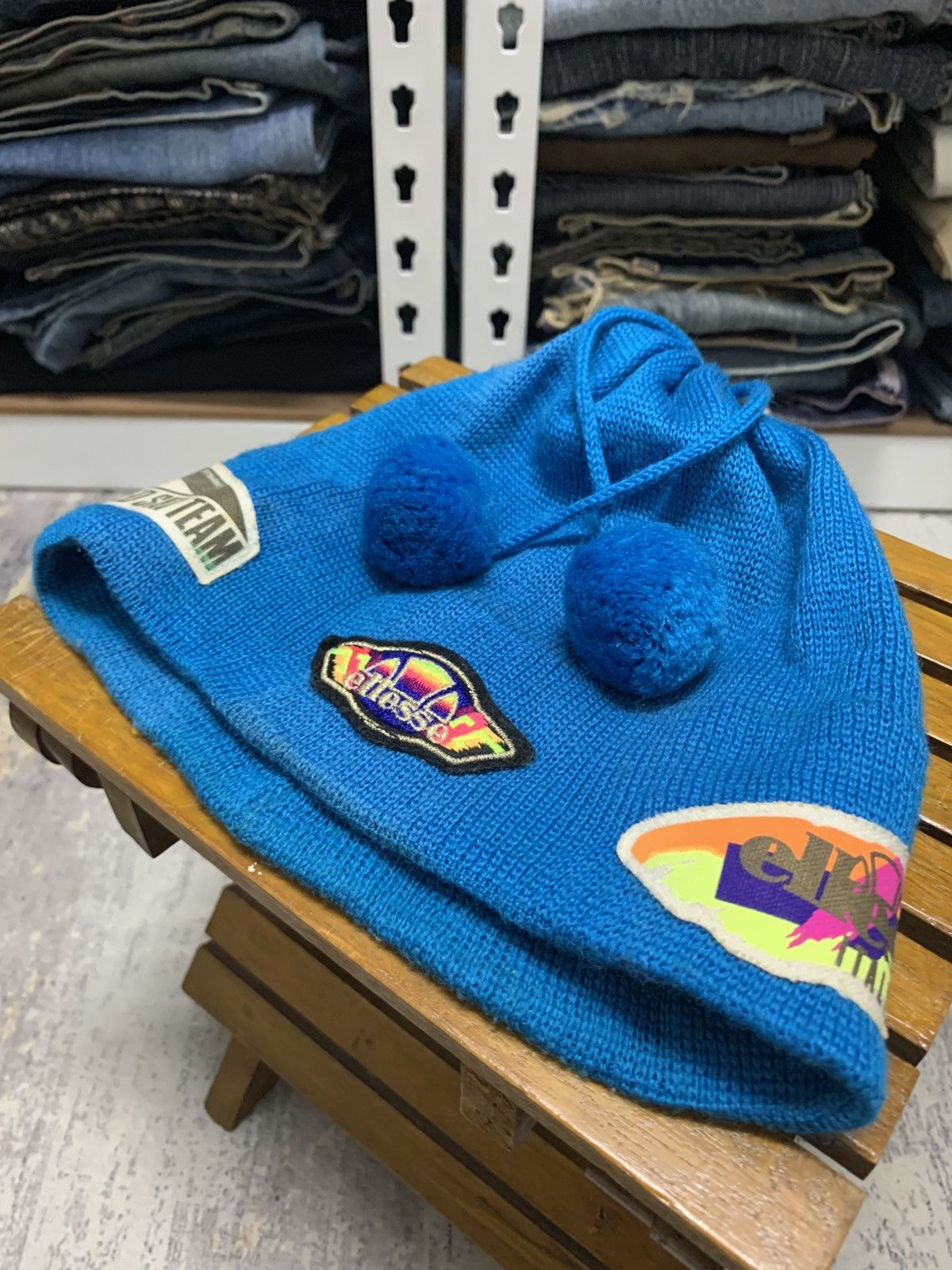 Ellesse Vintage ELLESSE Beanie Hat Size ONE SIZE - 6 Thumbnail