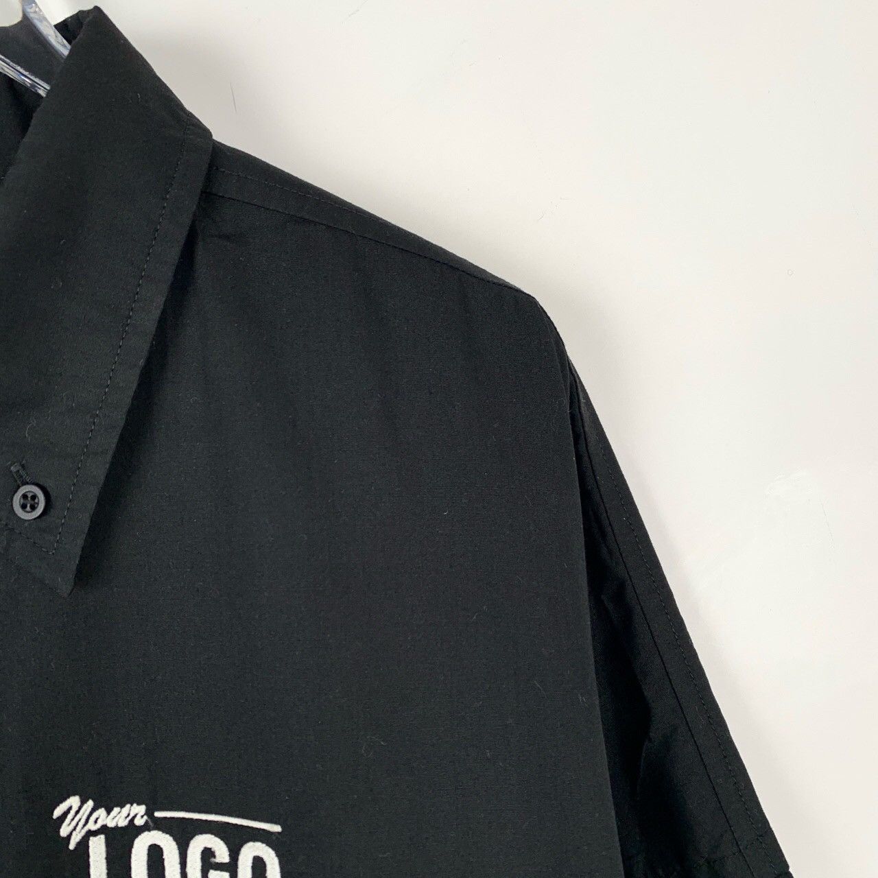 Balenciaga Balenciaga Logo Letter Embroidered Short Sleeve Shirt K26WX Size US L / EU 52-54 / 3 - 3 Thumbnail