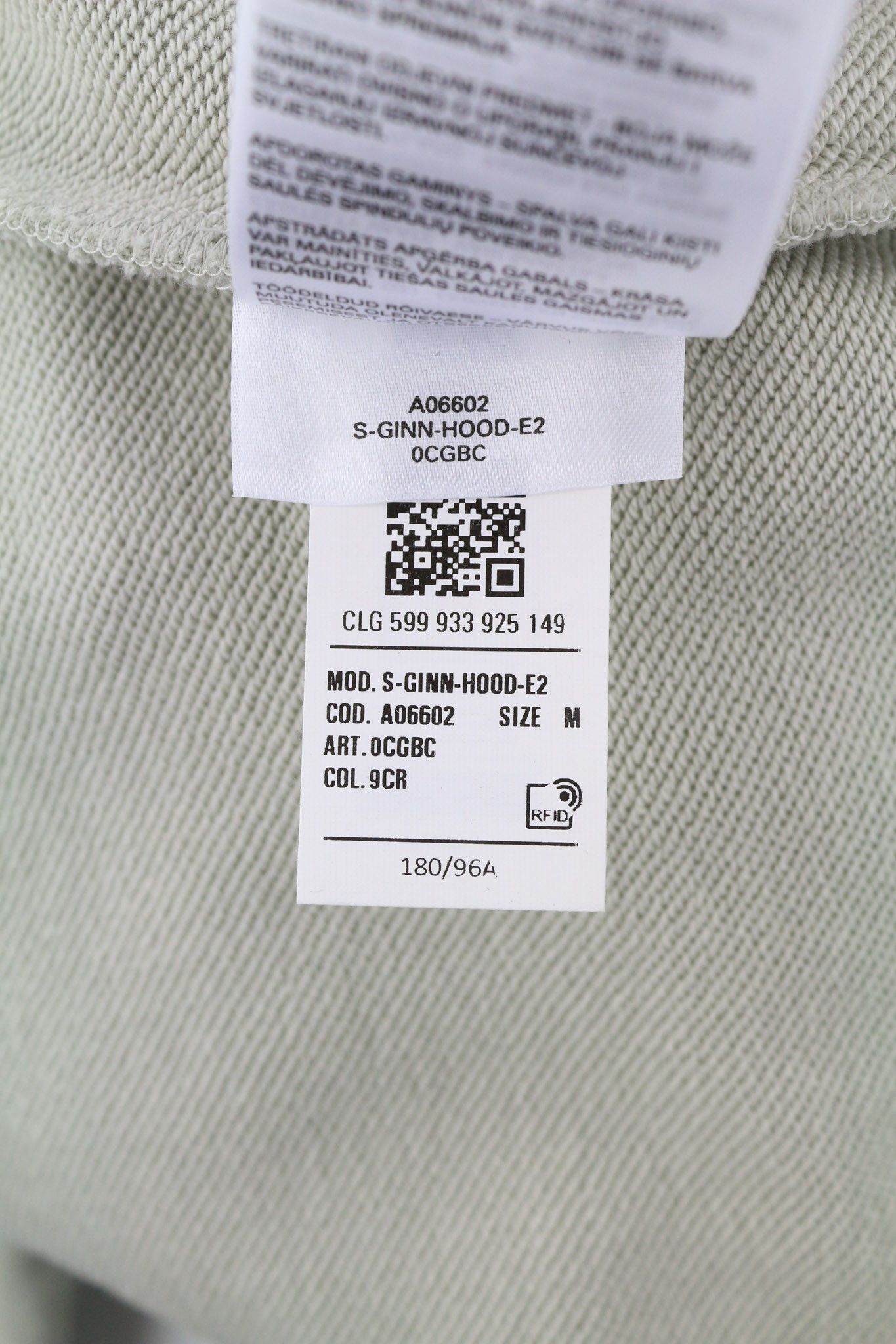 Diesel S-GINN-HOOD-E2 M Grey Oversized Hoodie 40109 Size US M / EU 48-50 / 2 - 10 Thumbnail