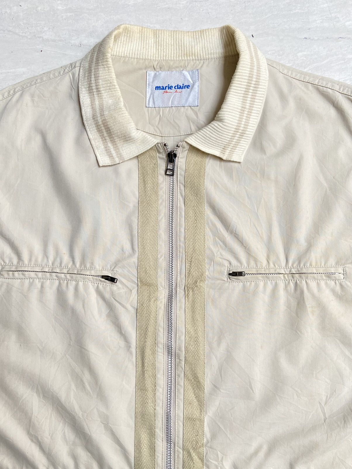 Designer × Japanese Brand MARIE CLAIRE Cream Jacket Size US XXL / EU 58 / 5 - 3 Thumbnail