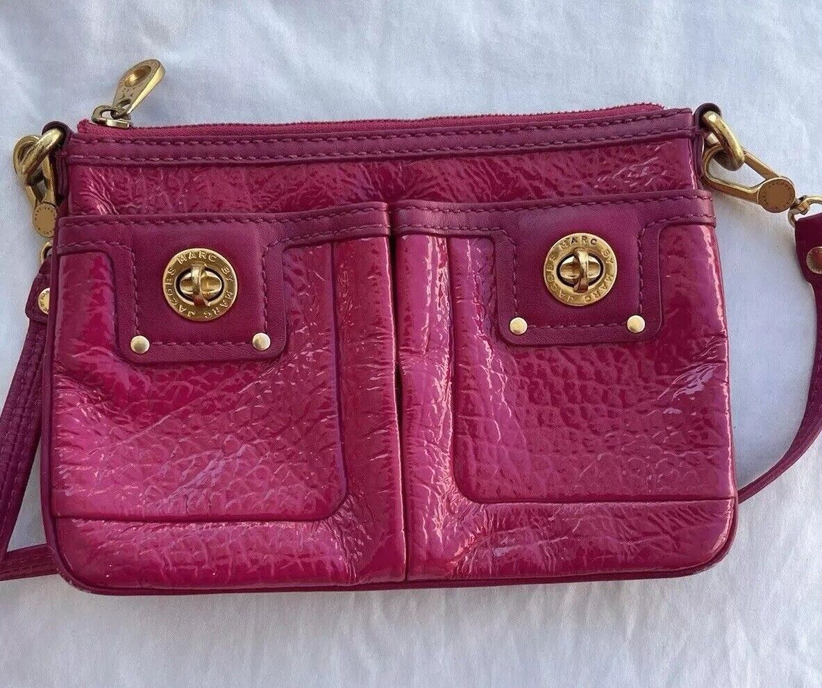 Marc Jacobs Marc By Marc Jacobs Totally Turnlock Pink 100% Leather Bag Size ONE SIZE - 19 Thumbnail