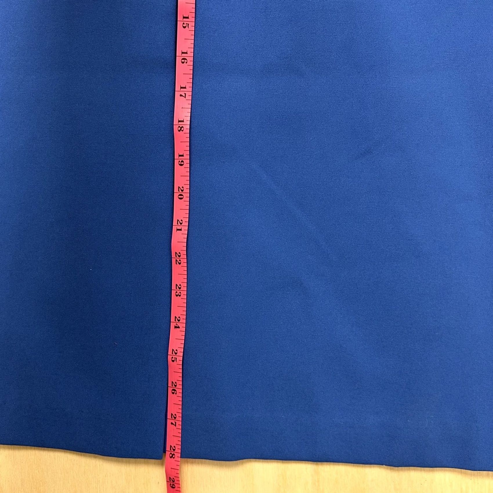 Vintage VINTAGE Cheer's Skirt Womens 9/10 Blue A-Line Midi Zip High Waist Pockets Button United States Union Made Womens Size 30" / US 8 / IT 44 - 5 Thumbnail