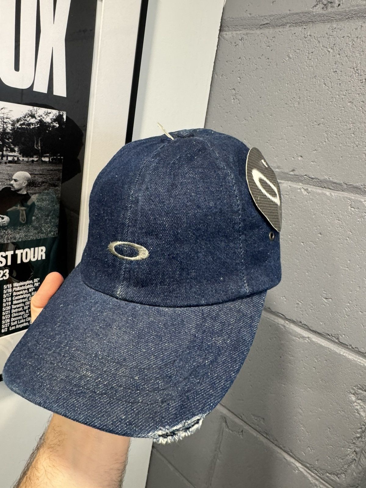 Oakley Vintage OAKLEY SOFTWARE 00s Denim Hat DEADATOCK Size ONE SIZE - 1 Thumbnail