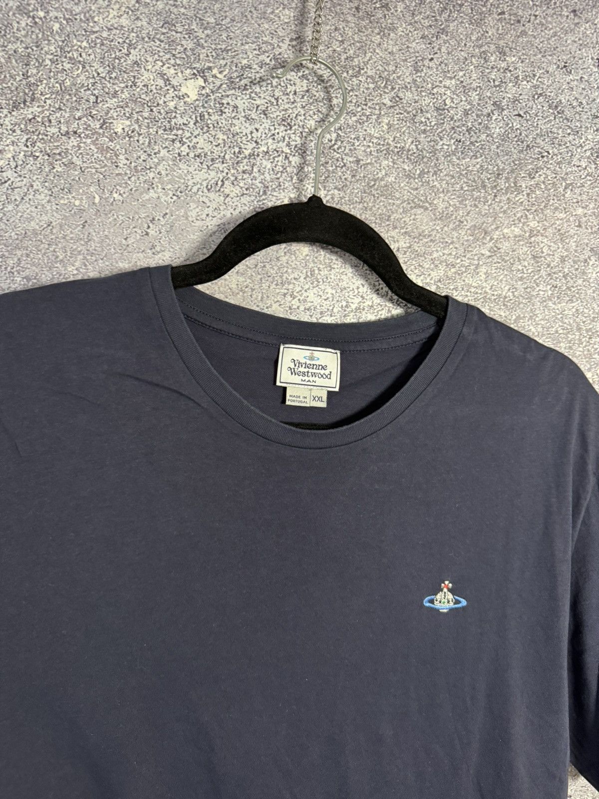 Vintage × Vivienne Westwood Vintage Vivienne Westwood Basic Logo Blue Tee Oldmoney Size US XXL / EU 58 / 5 - 7 Thumbnail