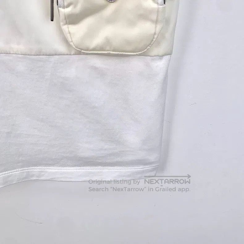 Prada Prada White triangle standard waist bag cotton round-neck Size US S / EU 44-46 / 1 - 5 Thumbnail