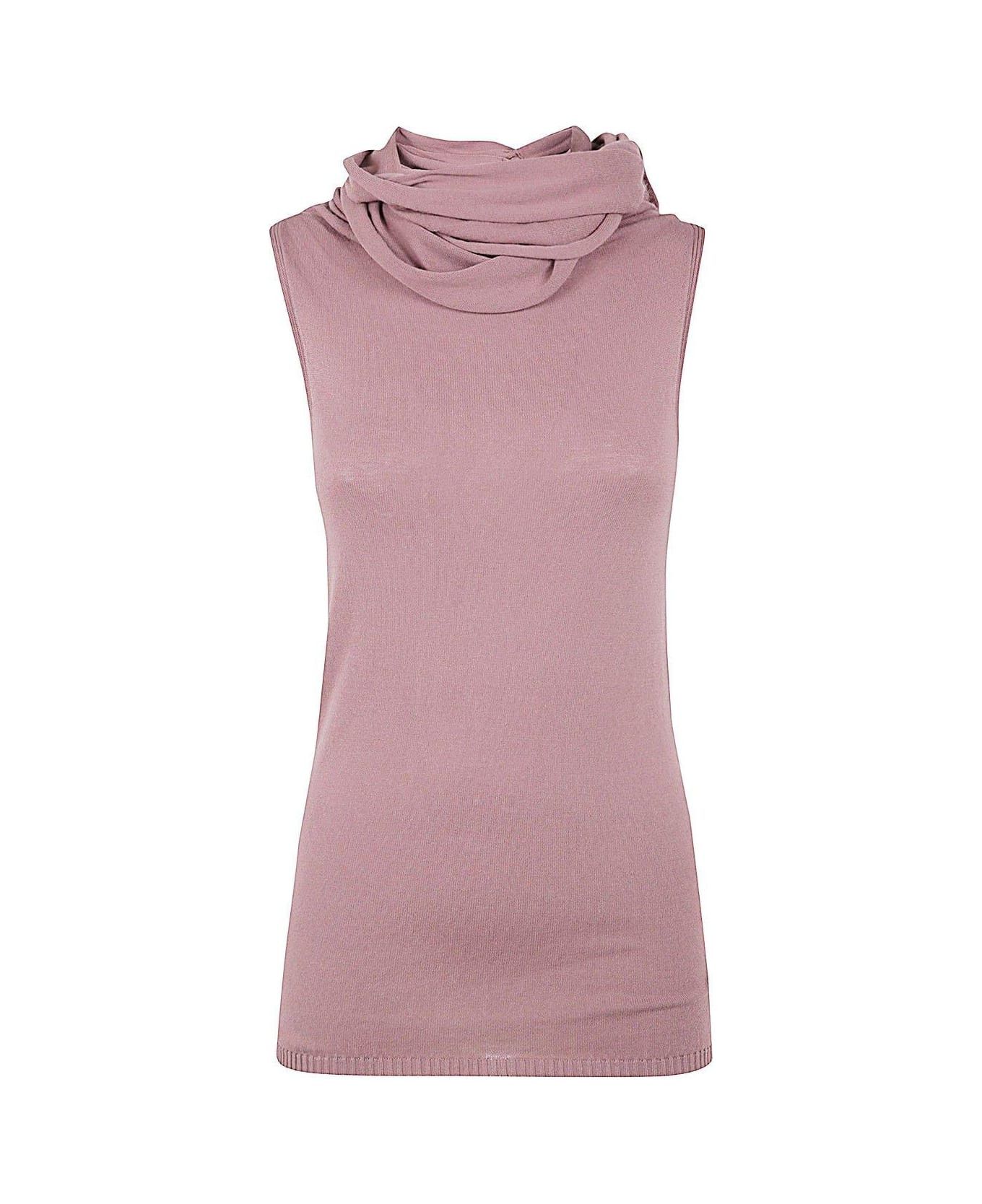Rick Owens o1y0126 Tank Top in Antique Rose Size S / US 4 / IT 40 - 1 Thumbnail