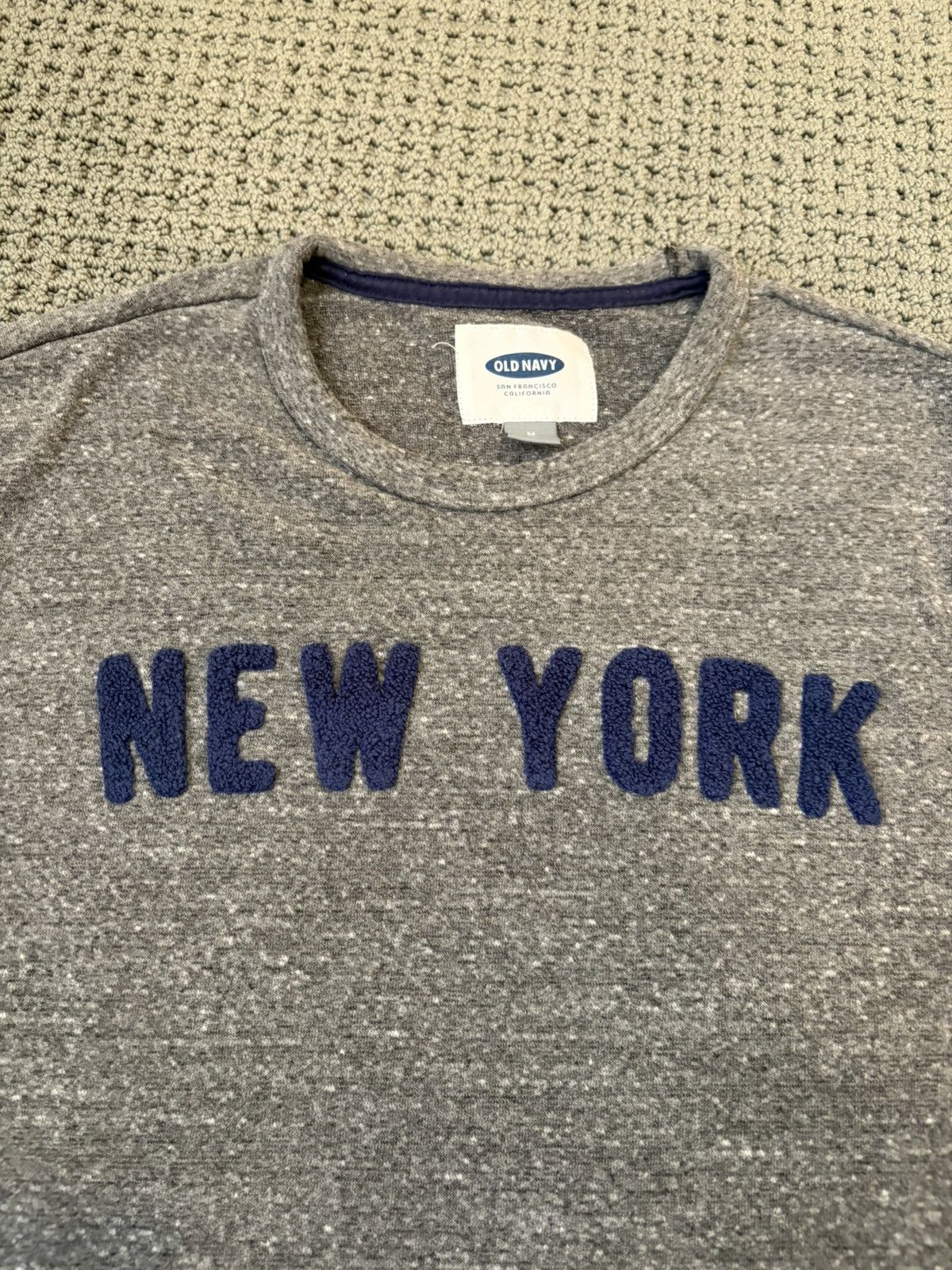 Old Navy Vintage y2k Cotton fleece pullover new york Size US M / EU 48-50 / 2 - 2 Thumbnail