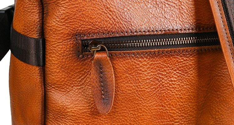 Genuine Leather Embossed Leather Backpack Size ONE SIZE - 7 Thumbnail