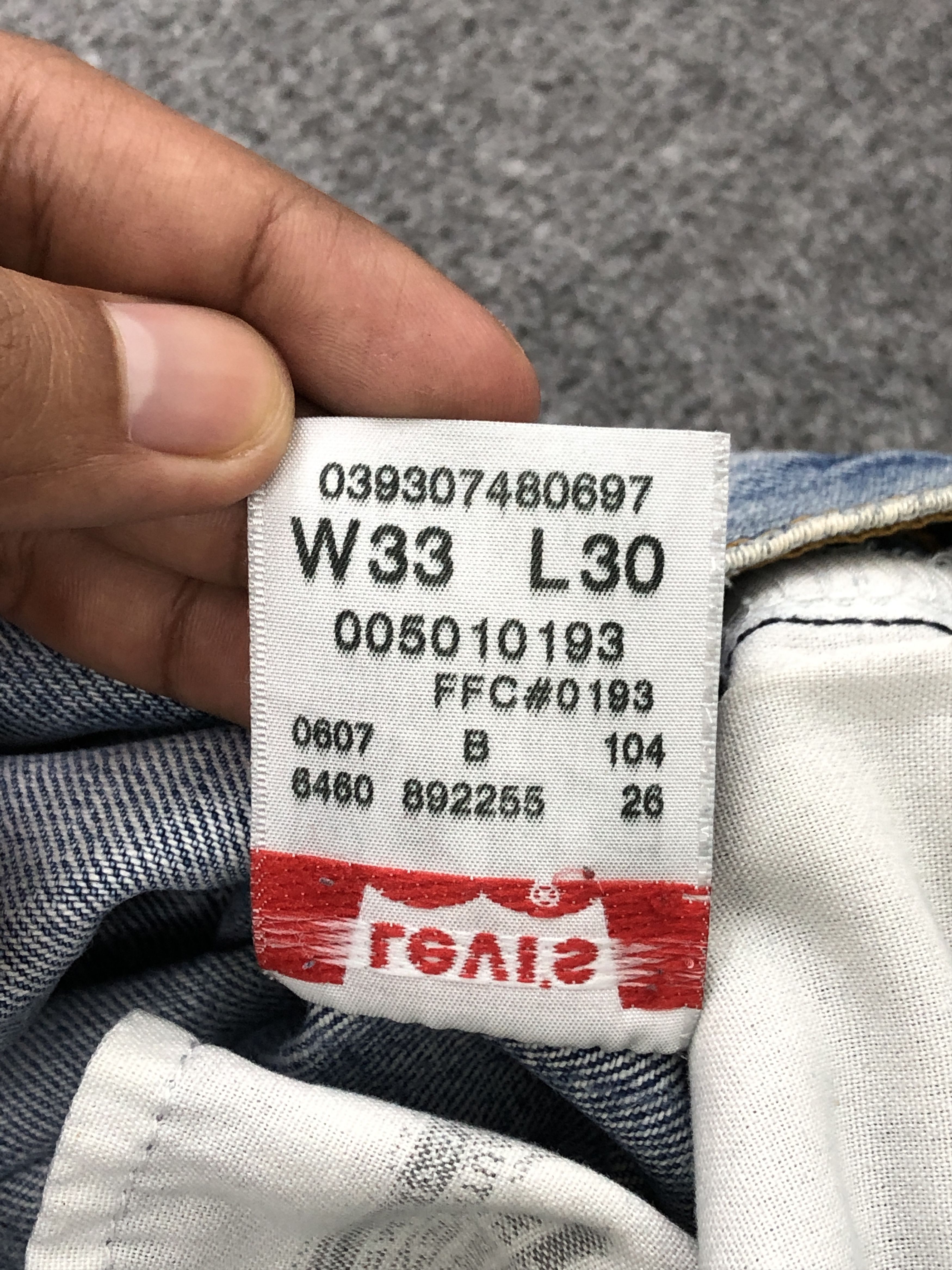 Levi's × Vintage Vintage 90s Levi's 501 Distressed Blue Jeans Size US 31 - 8 Thumbnail