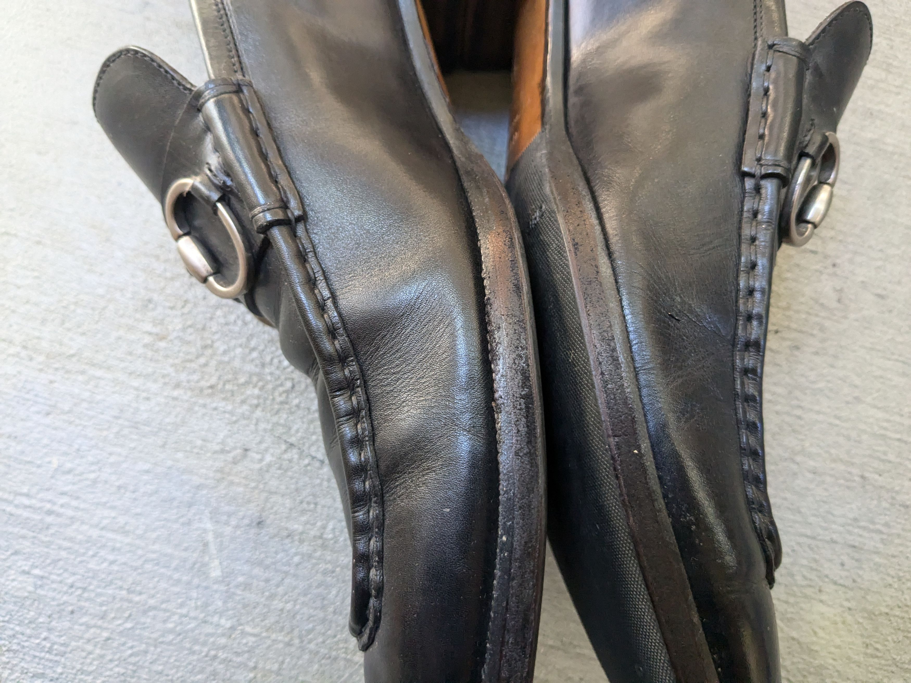 Gucci Gucci Horsebit Loafers Black 10 Slip Ons Buckle Size US 10 / EU 43 - 12 Thumbnail
