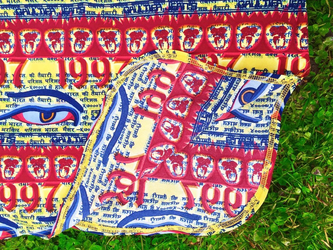 Jean Paul Gaultier Jean Paul Gaultier JPG Tibet Tibetan 1997 Buddha Eyes Dress Size S / US 4 / IT 40 - 9 Thumbnail