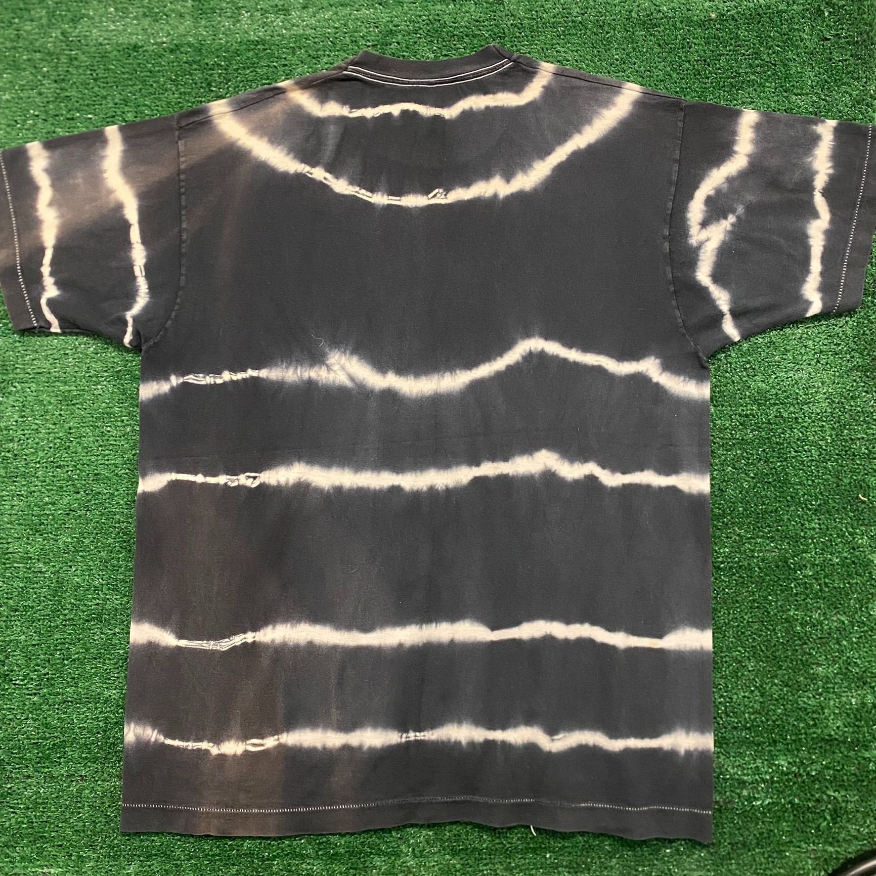 DC Comics Vintage 80s Batman Tie Dye Baggy Single Stitch AOP T-Shirt Size US XL / EU 56 / 4 - 6 Thumbnail